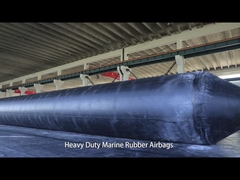 फैक्टरी डायरेक्ट समुद्री इन्फ्लैटेबल एयरबैग शिपयार्ड नाव बचाव एयरबैग 1.5 X 10 मीटर 8 परतें