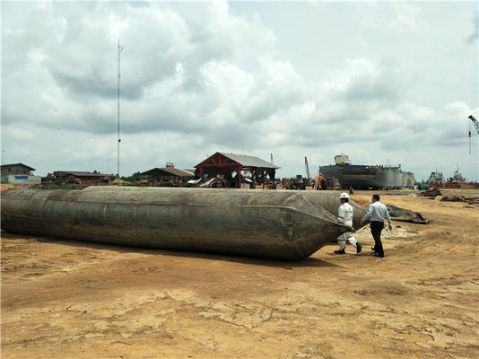 जहाज के उन्नयन और डॉकिंग के लिए पर्यावरण के अनुकूल inflatable समुद्री एयरबैग