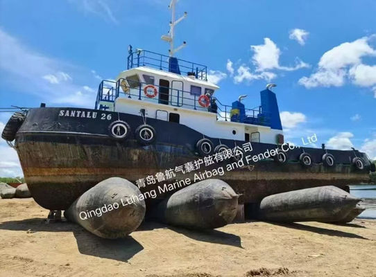 जहाज के प्रक्षेपण और उठाने के लिए समुद्री inflatable रबर एयरबैग